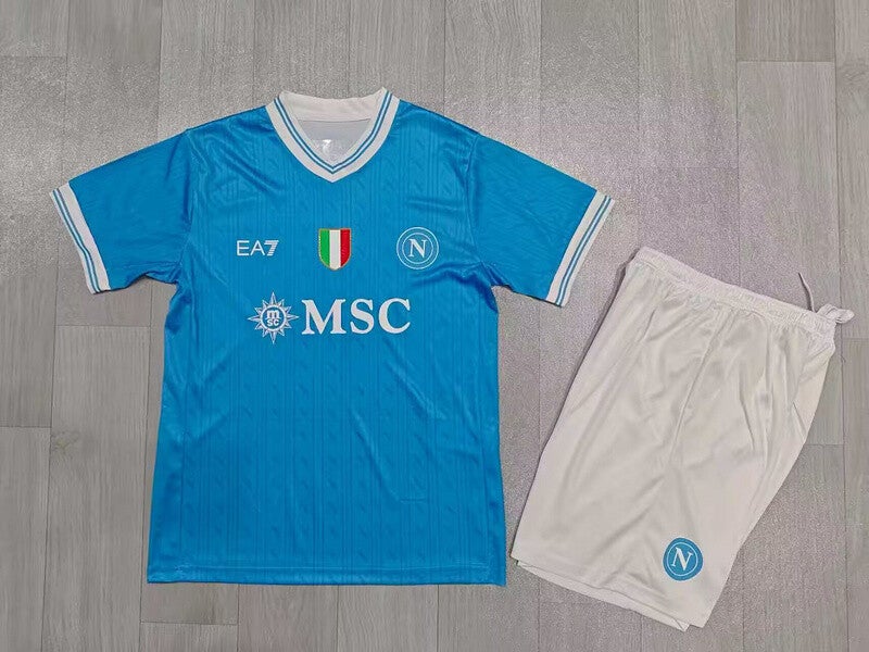 Completo calcio casa bambino Napoli 2025/2026