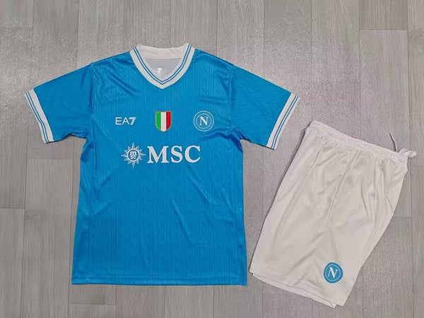 Completo calcio casa bambino Napoli 2025/2026