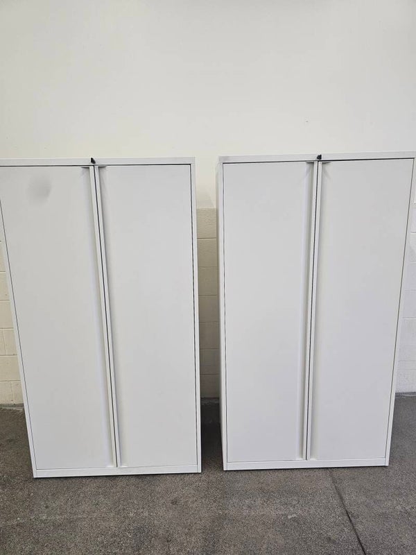 TEKNION WHITE METAL STORAGE/UTILITY CABINET