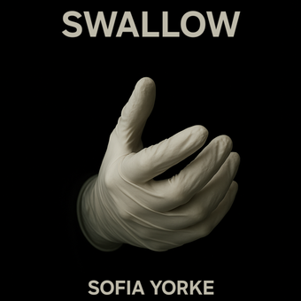 Swallow bookcover, medical white glove reaching out