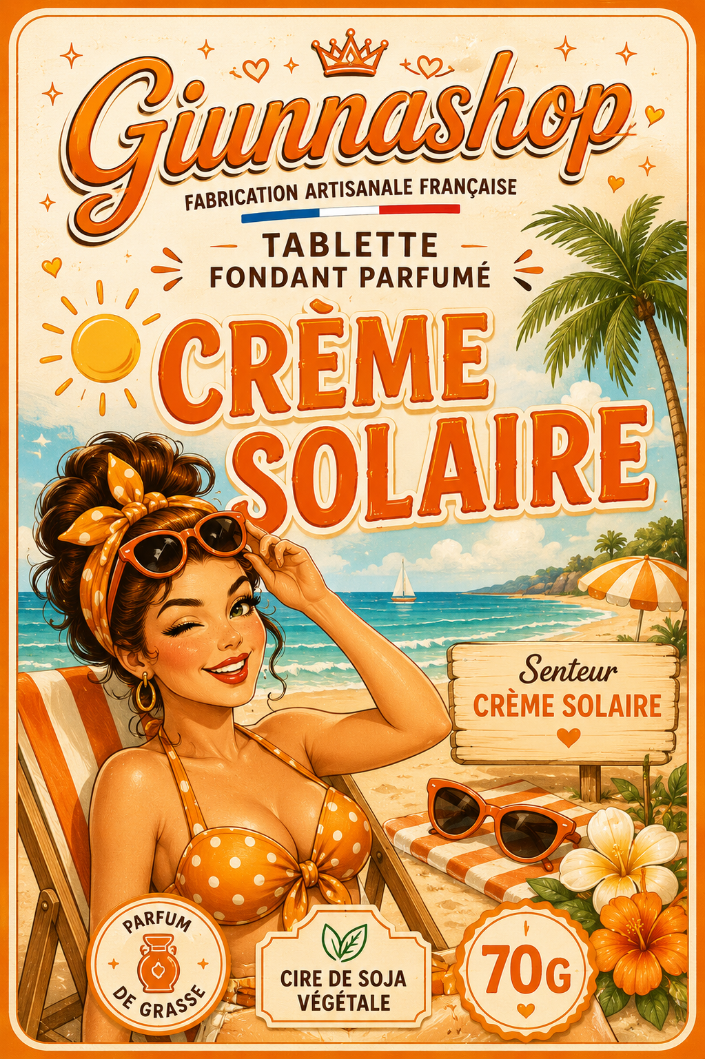 Tablette crème solaire