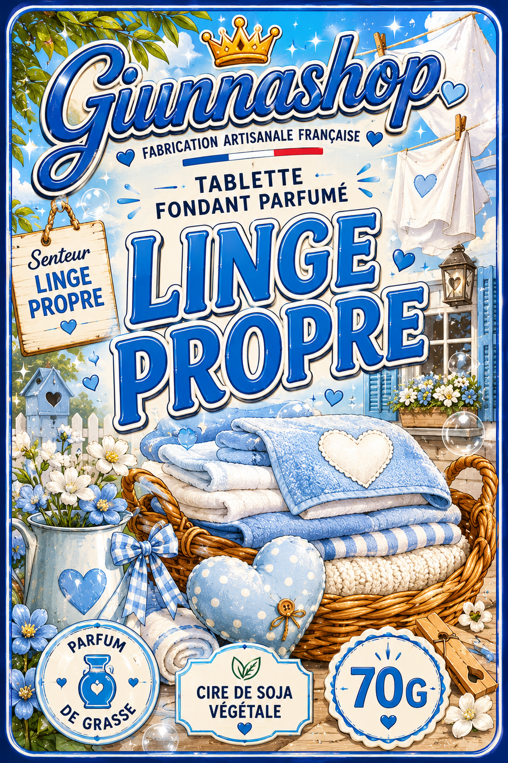 Tablette linge propre