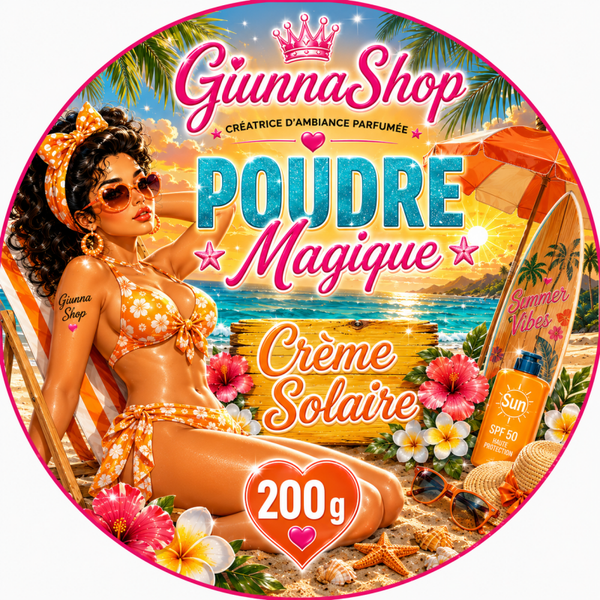 Poudre magique crème solaire