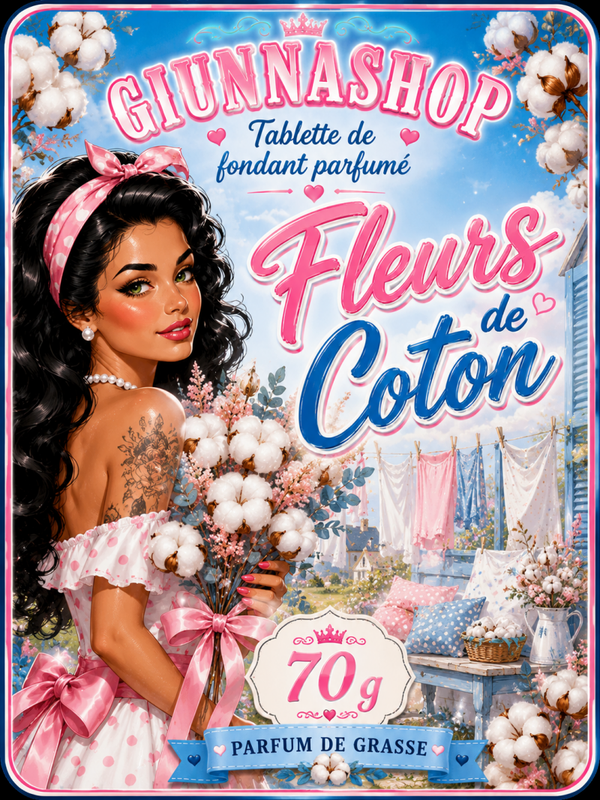 Tablette fleur de coton