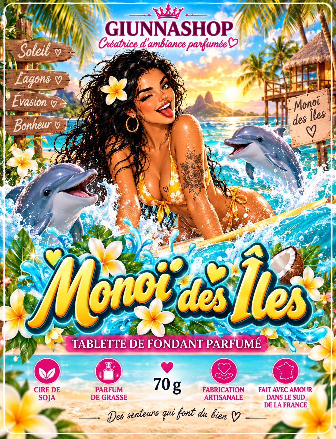 Tablette Monoï des îles