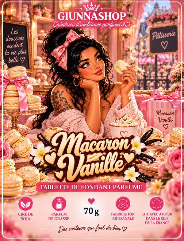 Tablette Macaron Vanille