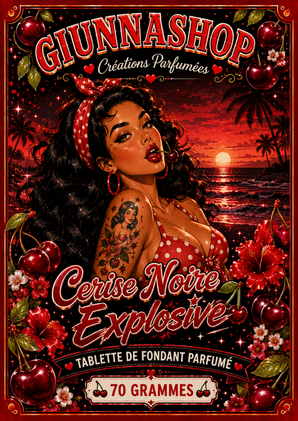 Tablette Cerise noir explosive