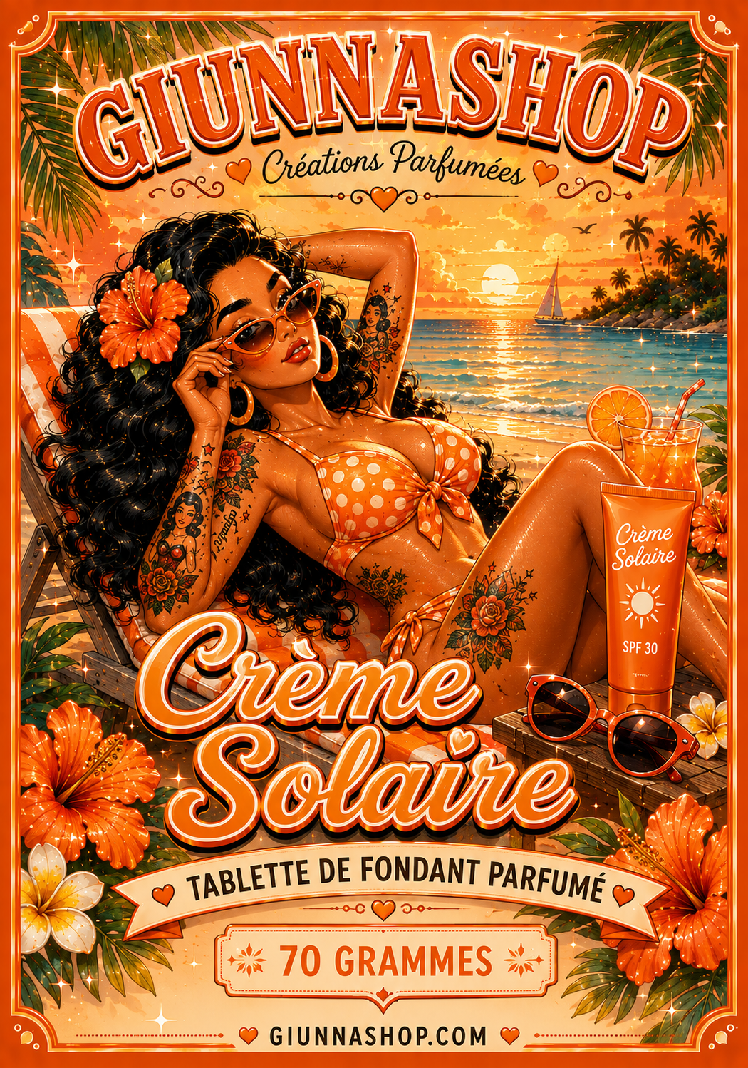 Tablette crème solaire