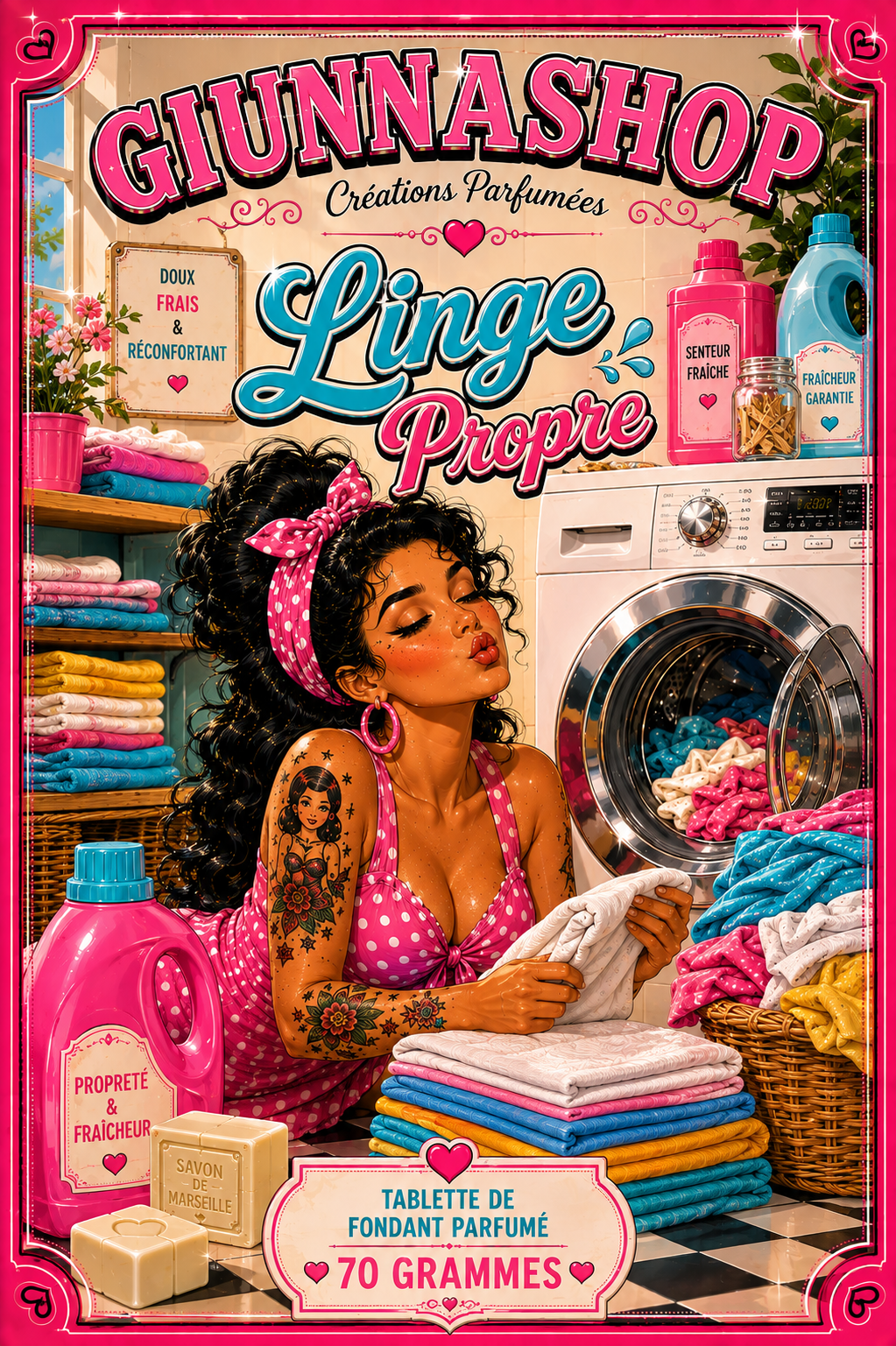 Tablette linge propre