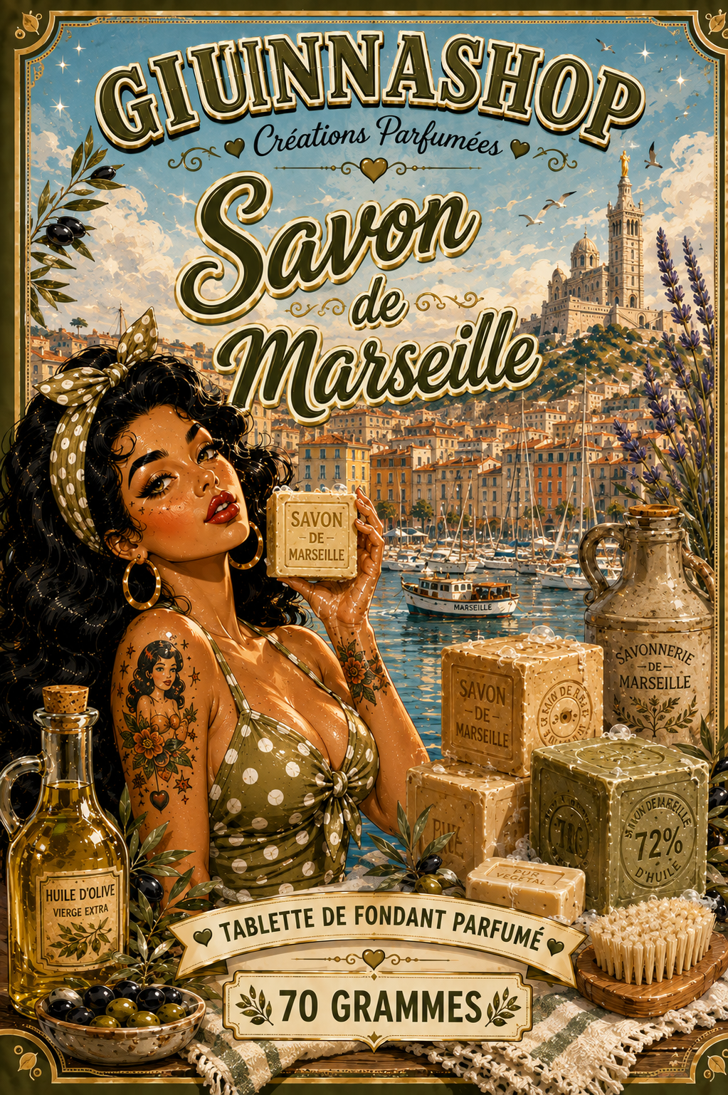 Tablette savon de Marseille
