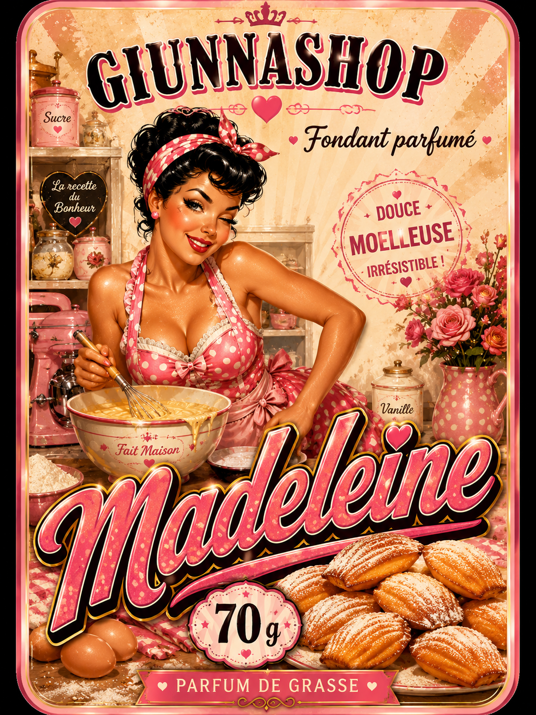 Tablette madeleine gourmande