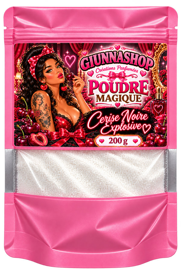 Poudre magique cerise noir explosive
