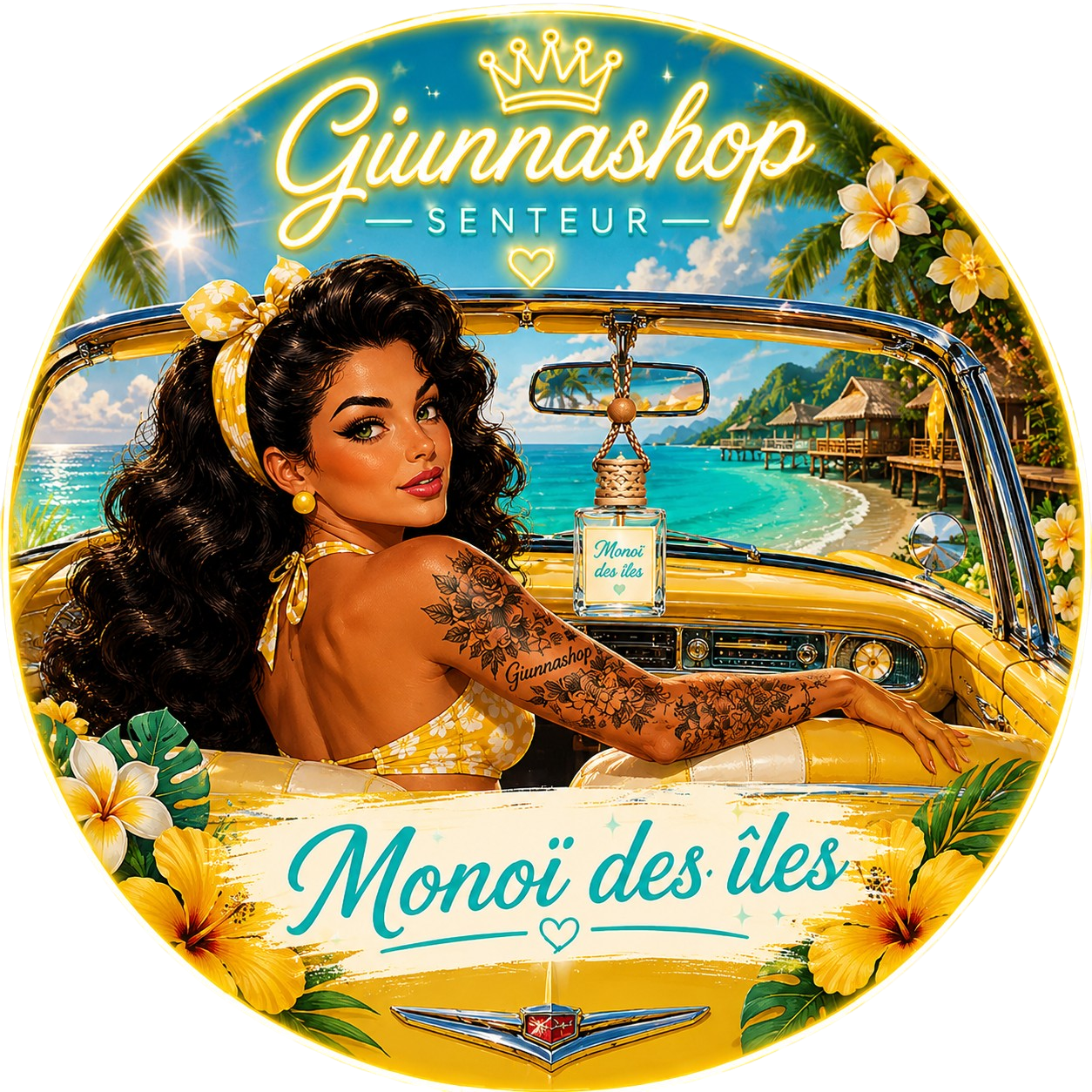 Diffuseur voiture Monoï des îles