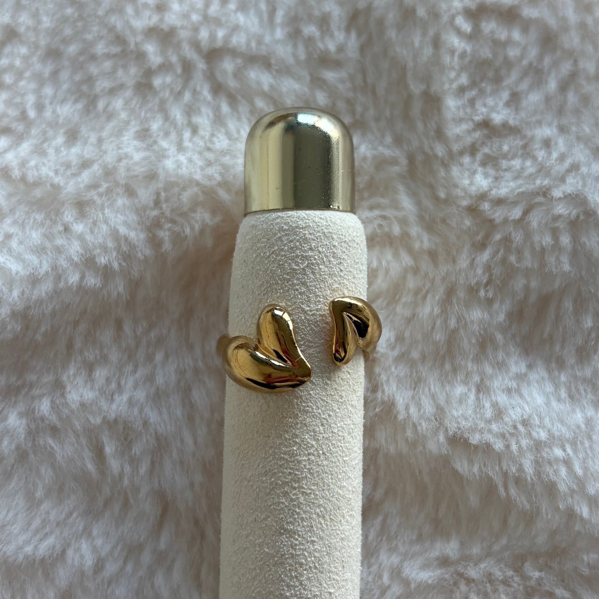 Two hearts ring - goud