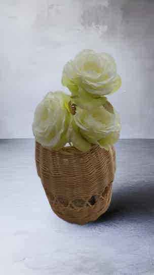 Vase selber flechten