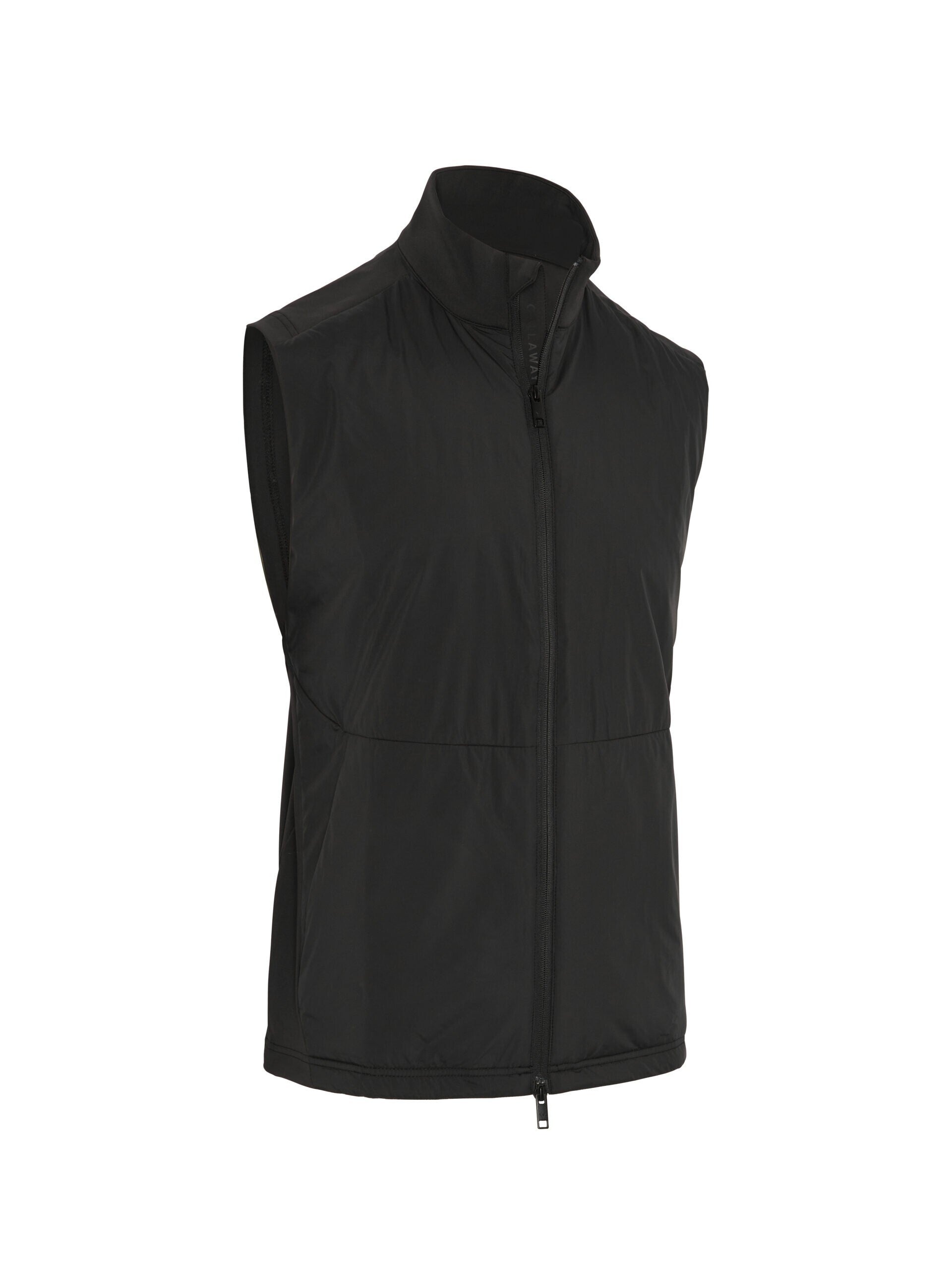 Callaway Mixed Media Full Zip Vest - Caviar