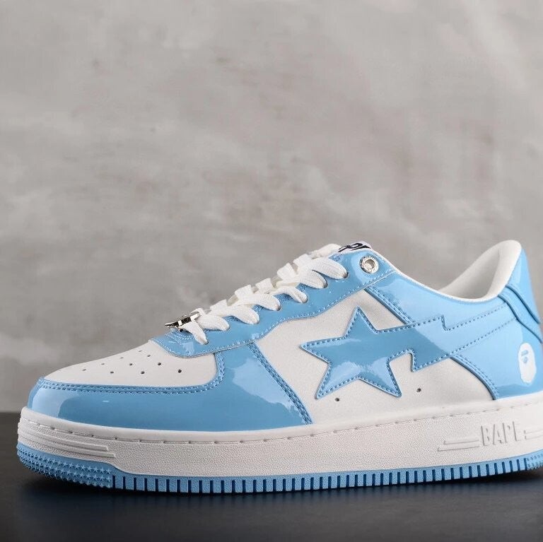Bapesta white blue