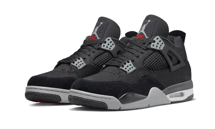 Jordan 4 Black Canvas