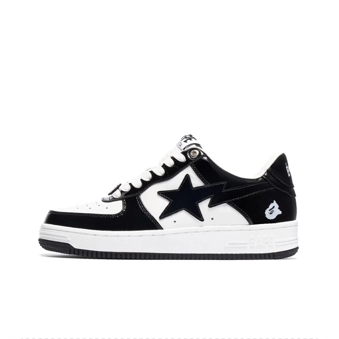 Bapesta distorted black and white
