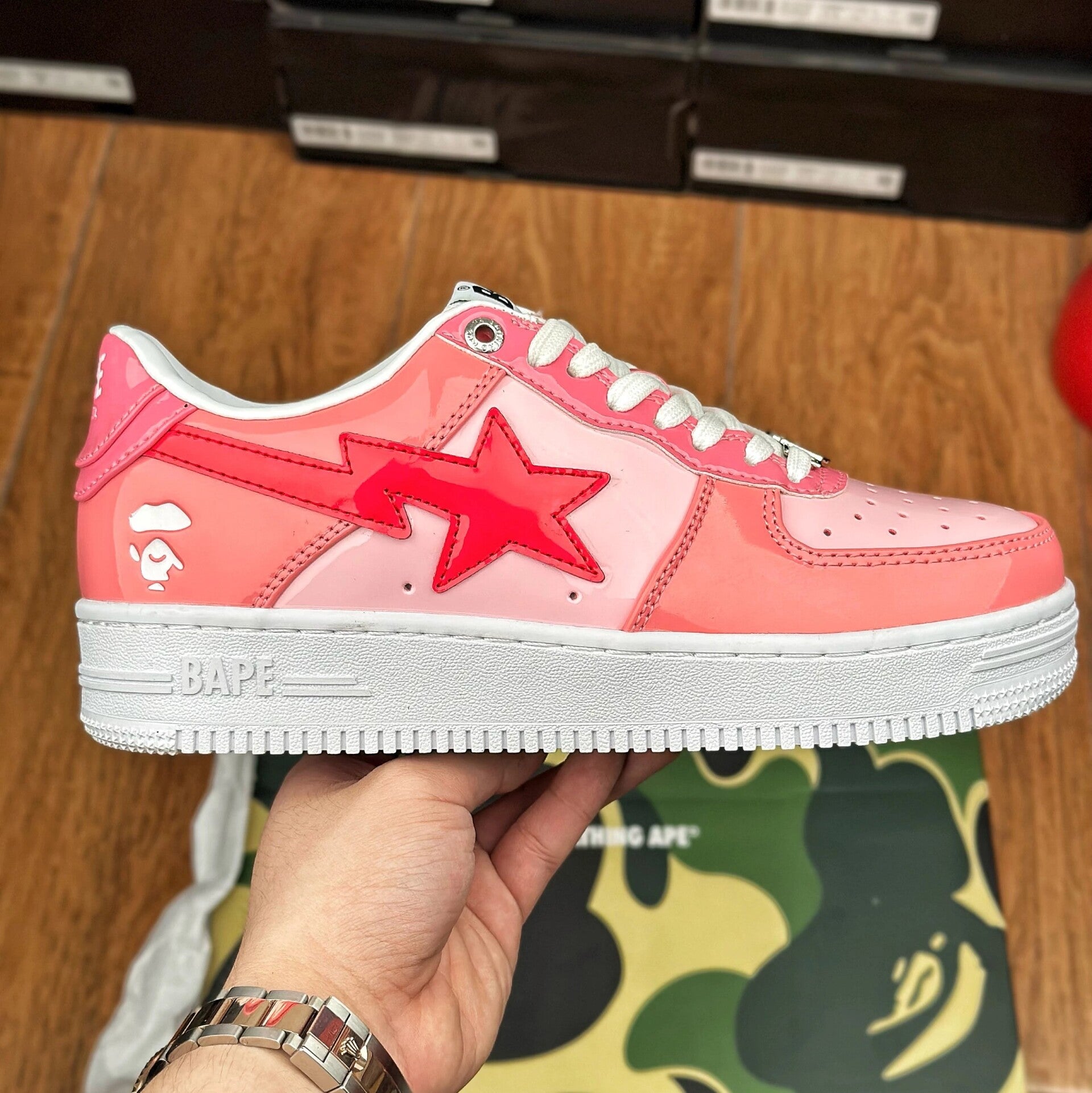 Bapesta peach powder