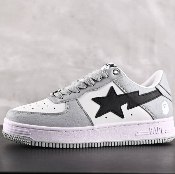 Bapesta gray white black