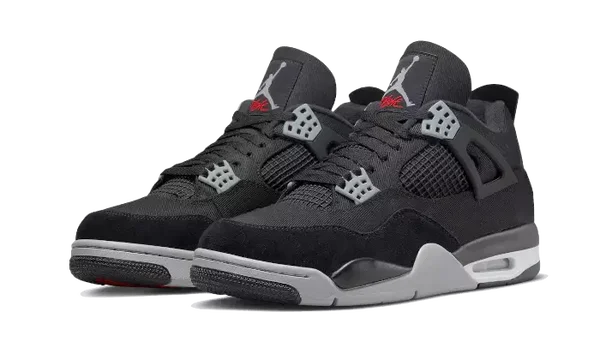Jordan 4 Black Canvas