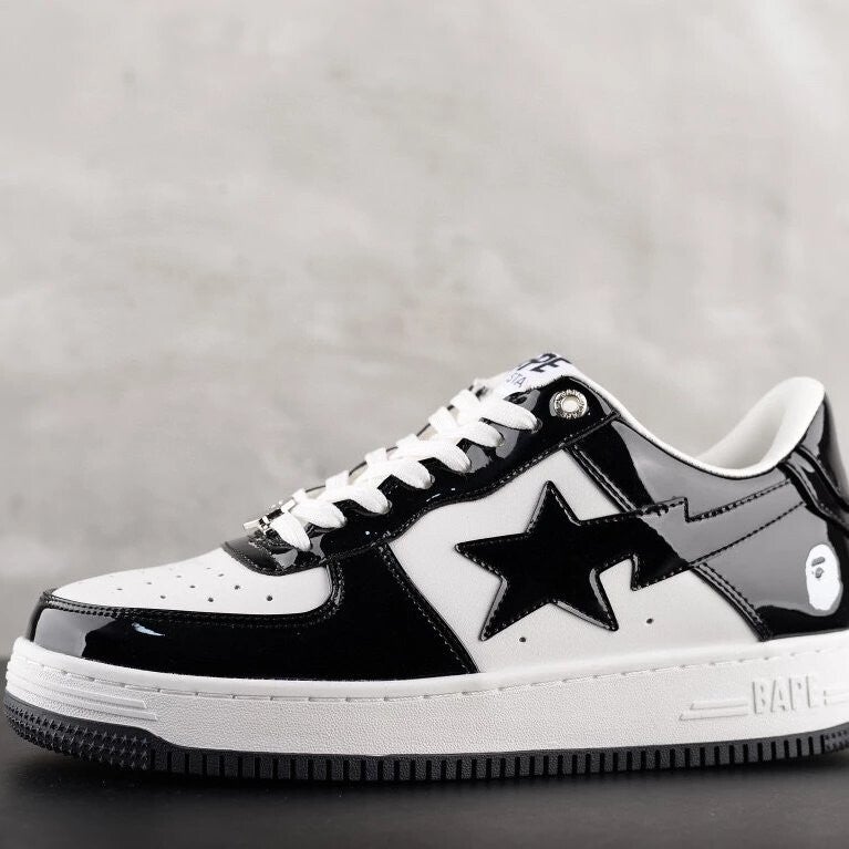 Bapesta black and white