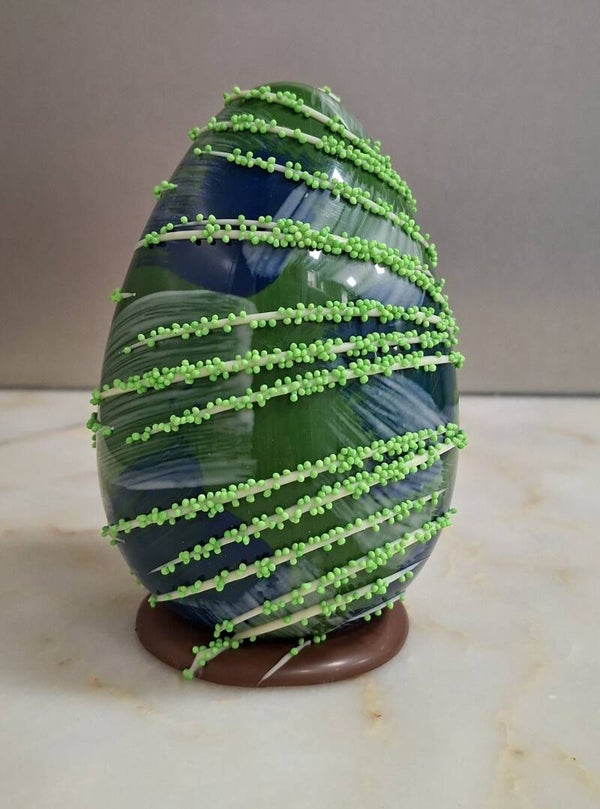 luxe ei blauw, groen discodip