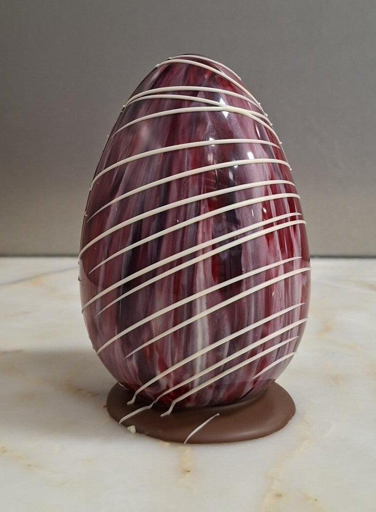 luxe ei roze-paars chocolade sprits