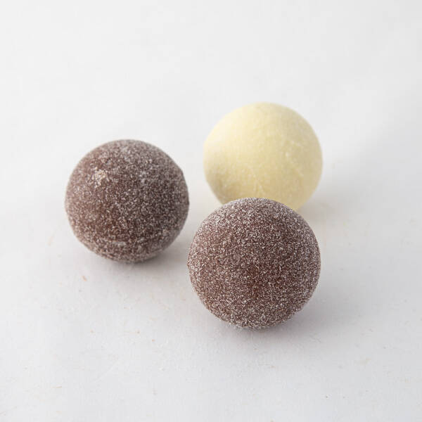 vanillesuiker, pure en melk chocolade