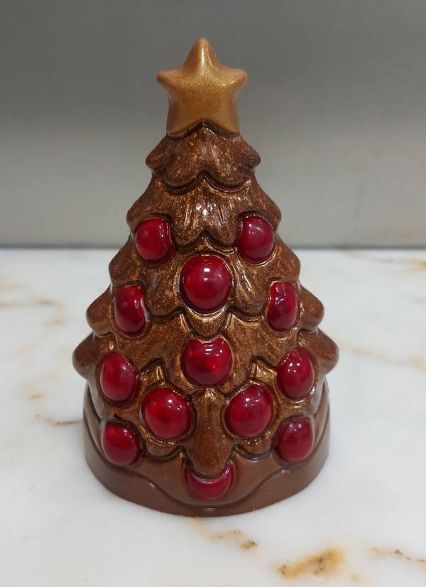 kerstboom 15cm + 175g pralines