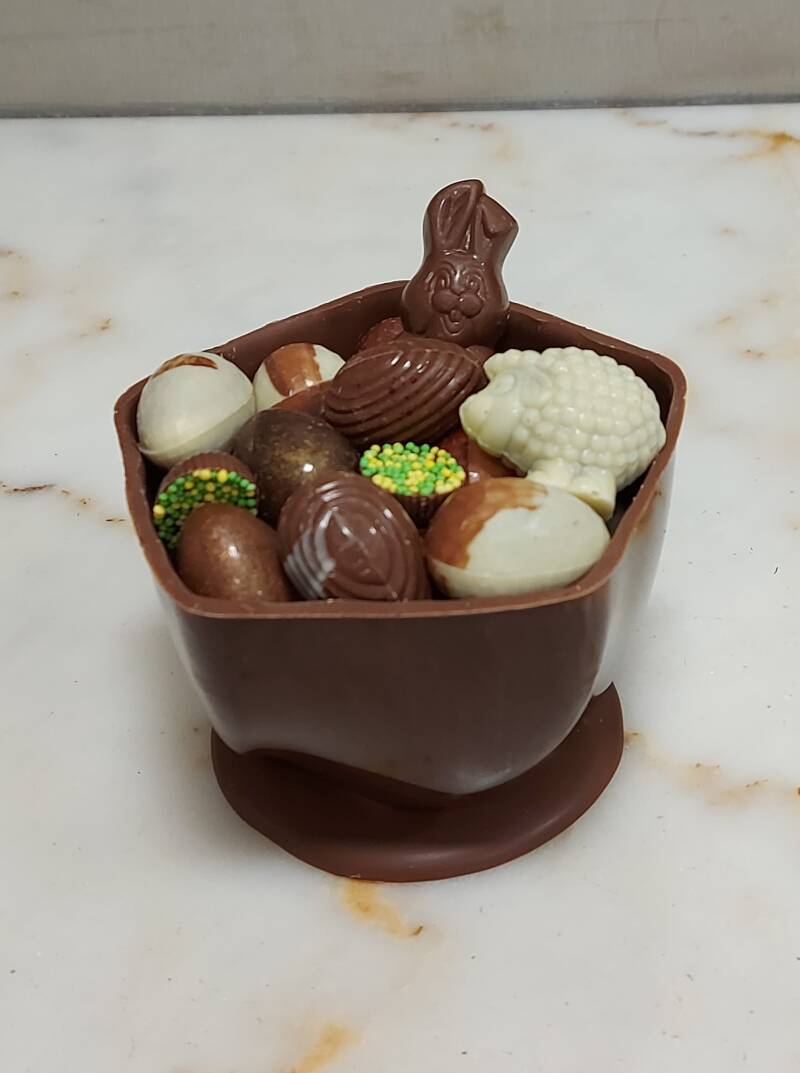 half ei hoekig groot