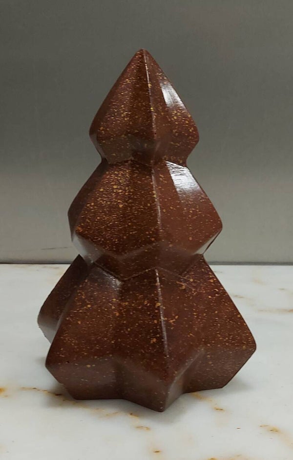 kerstboom hoekig 20cm + 300g pralines