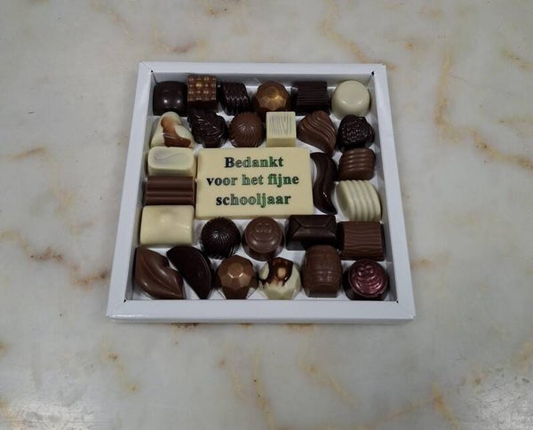 luxedoos groot school tekstplaatje