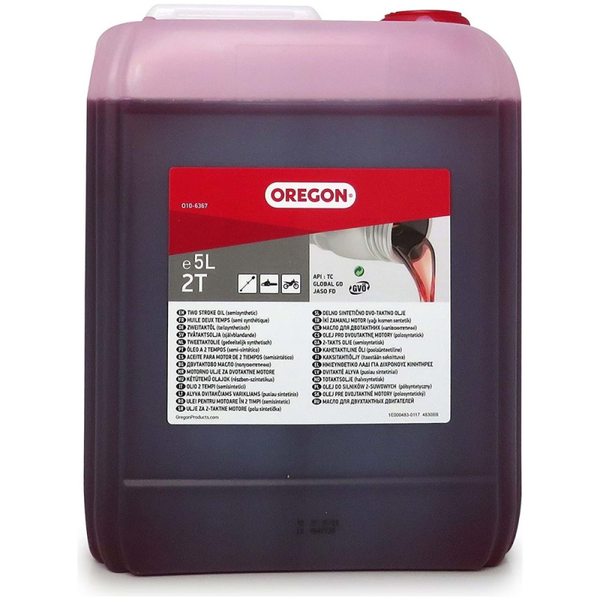 Huile pour moteurs 2 temps Oregon, bidon de 5 L