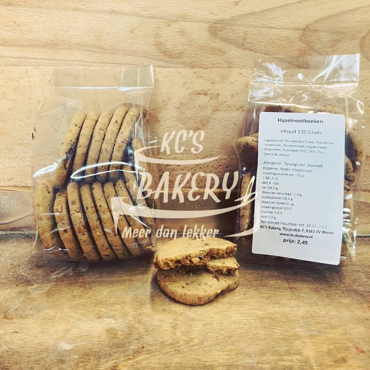 Hazelnootkoekjes 150 gr.