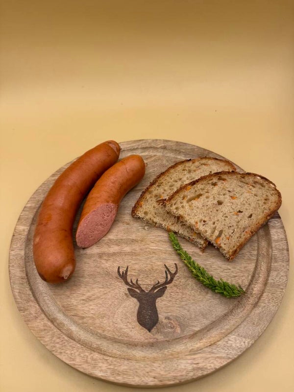 Wildbockwurst – 4er Pack (ca. 420 g) | Hausgemachte Wildwurst aus regionalem Fleisch