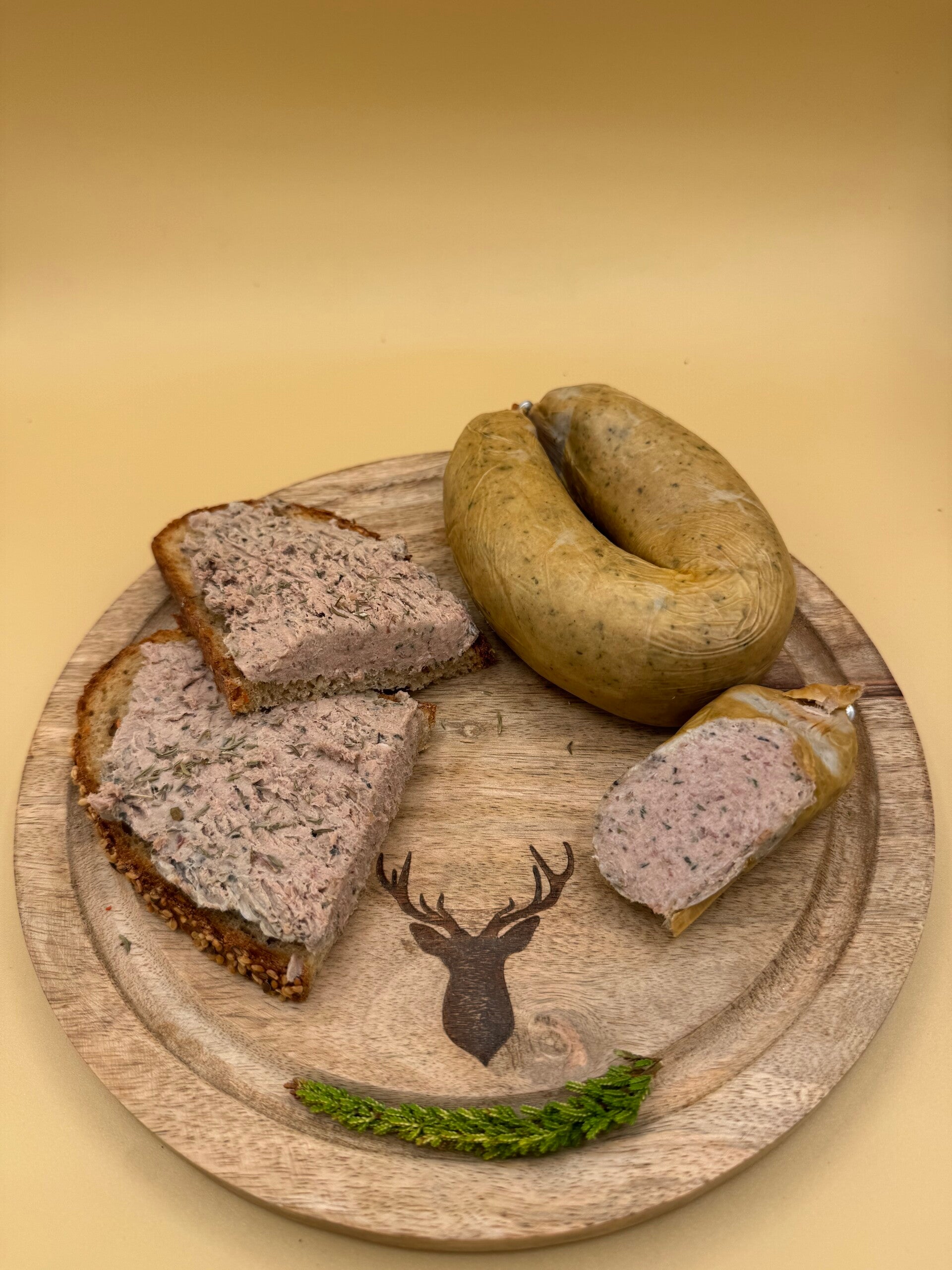 Wildleberwurst geräuchert – rustikale Spezialität aus regionalem Wild (ca. 300 g)