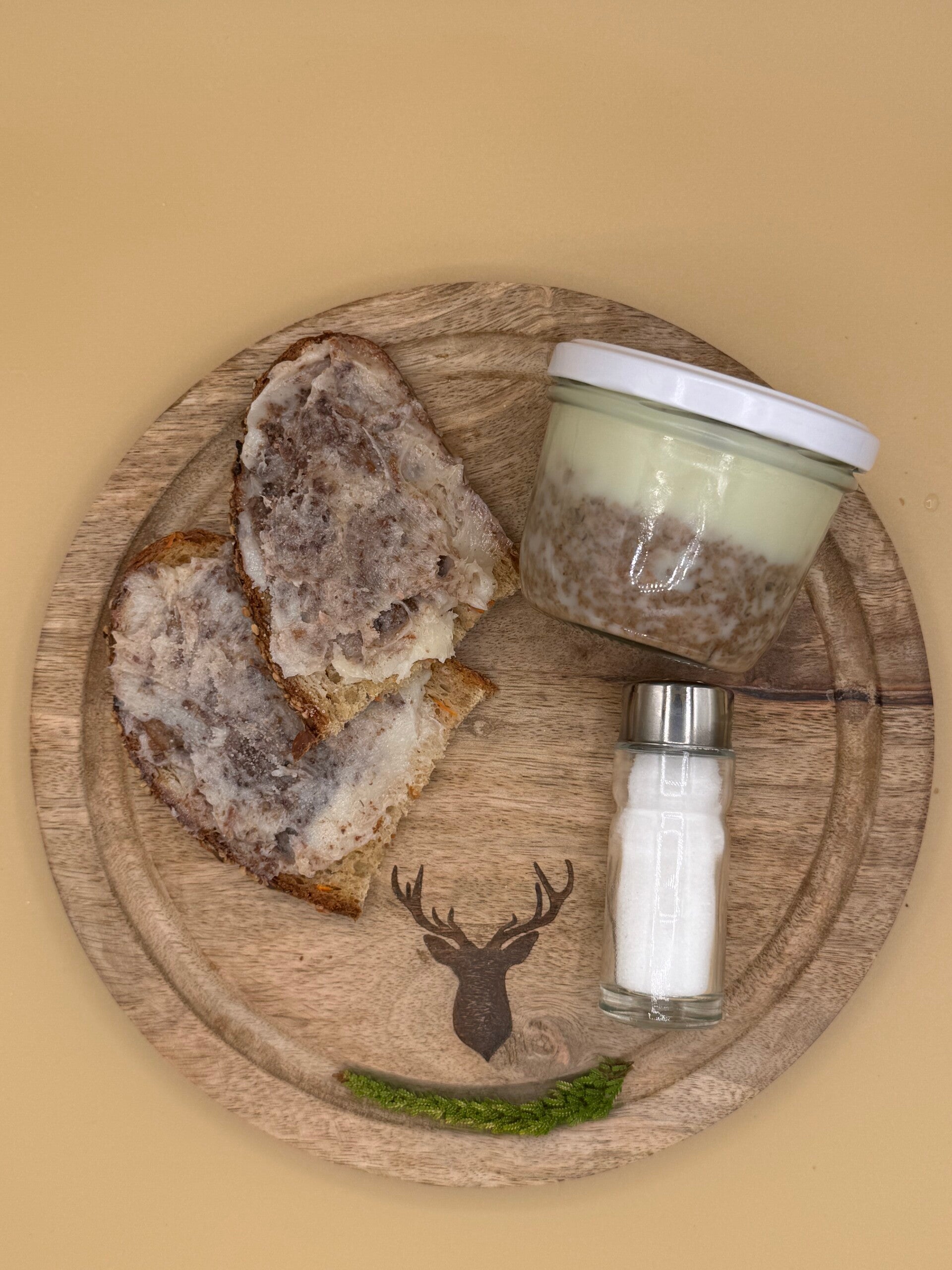 Wildgriebenschmalz mit Äpfeln und Zwiebeln im Glas (150 g) – hausgemacht & deftig‑fruchtig