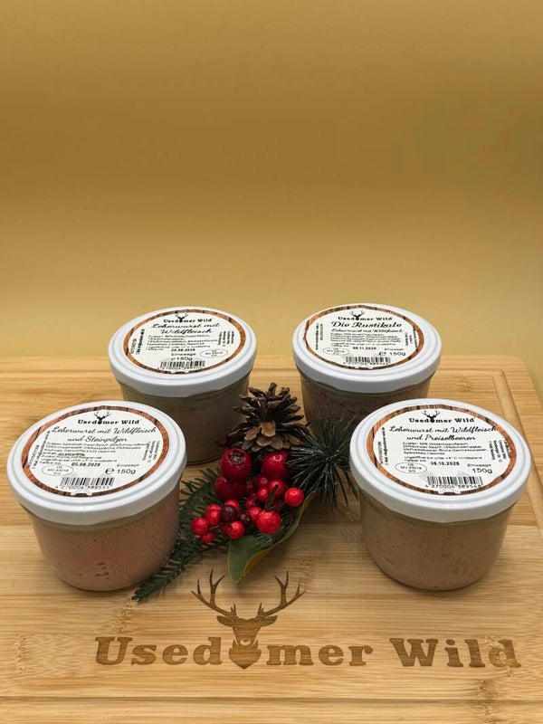 4 mal wilde Leberwurst verschiedene Sorten