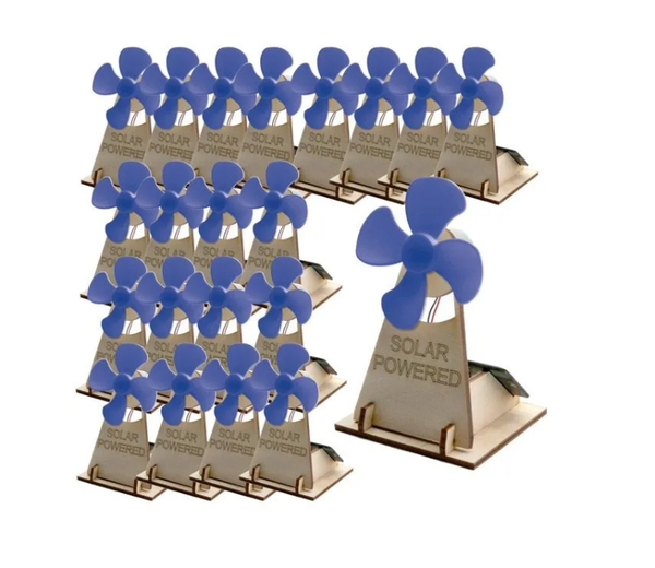 Zonneventilator, bouwpakket, 20-delige set