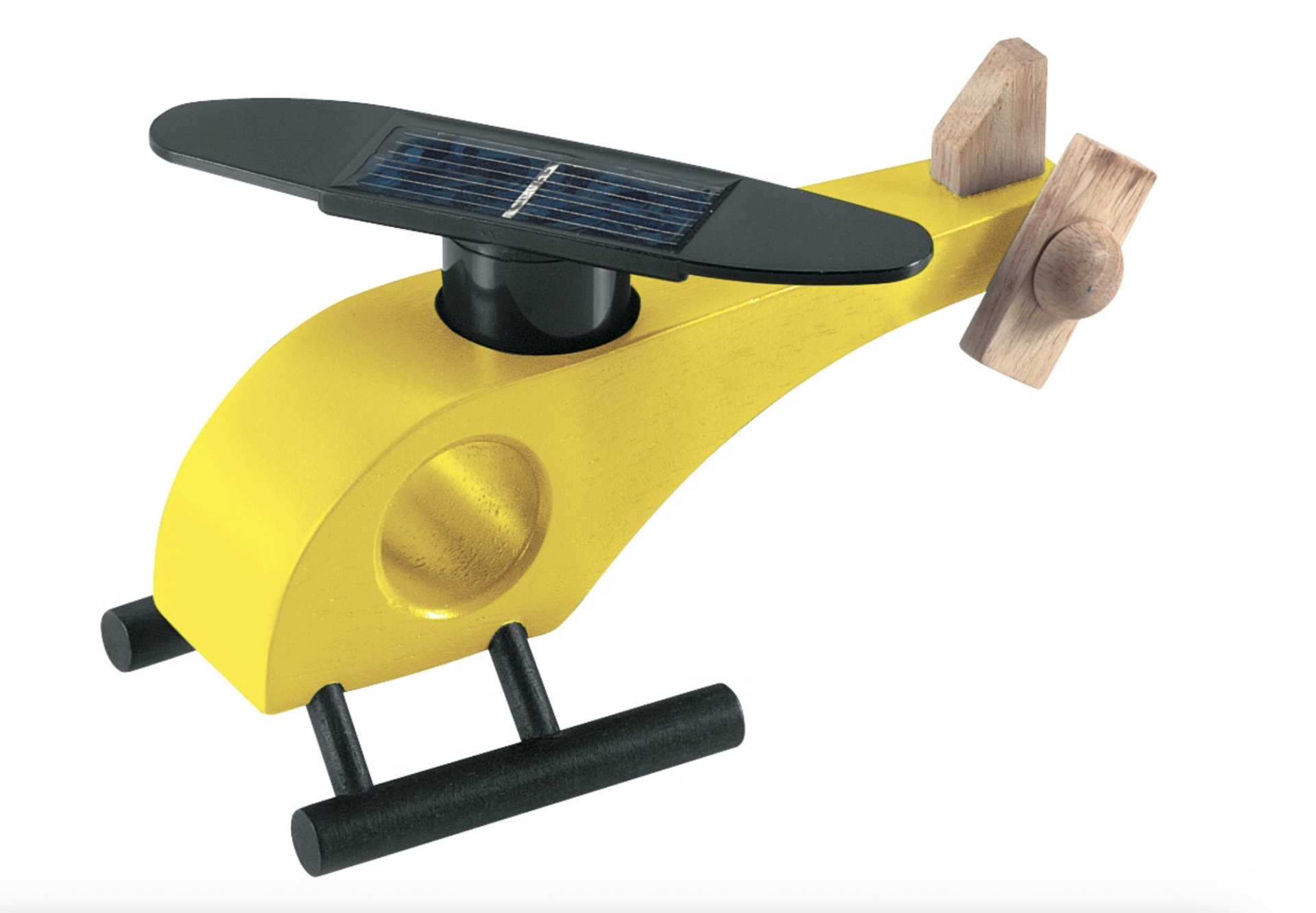 Houten solar helikopter GEEL