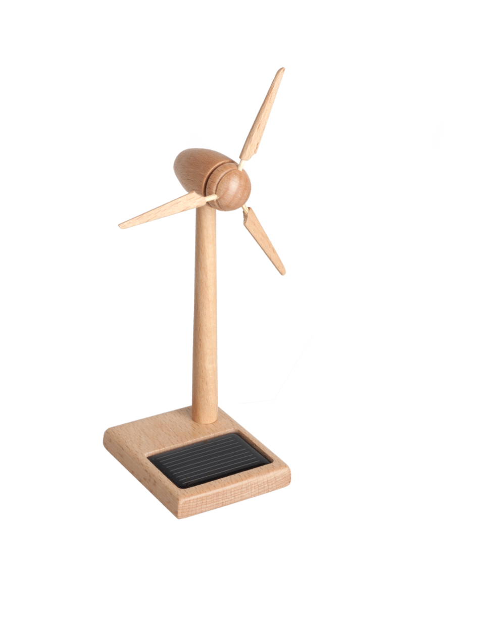 Solar houten windmolen