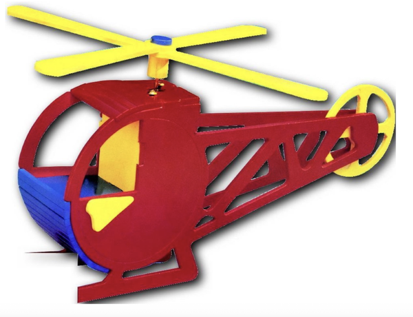 Solar Toy Wood Helicopter - houten bouwpakket