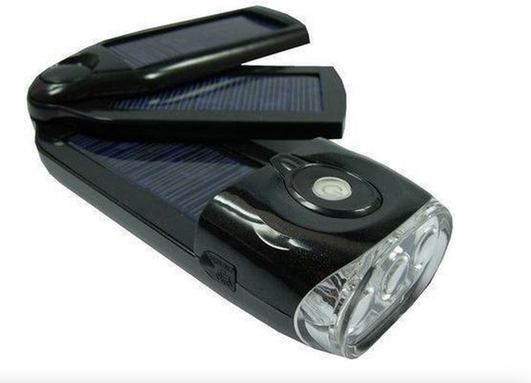POWERplus Eagle, solar oplaadbare LED zaklamp en lader / oplader voor mobiele telefoon, powerbank