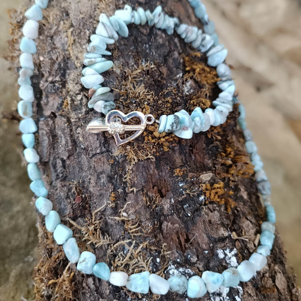 Collier met armband van Larimar