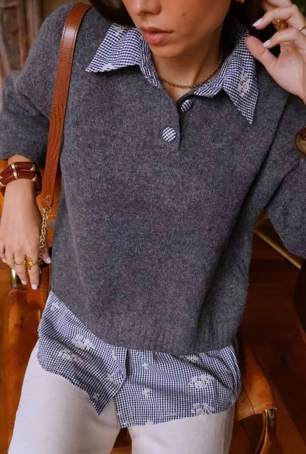 Pull Vichy Chic