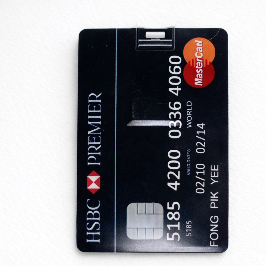 clé USB en forme de carte de crédit