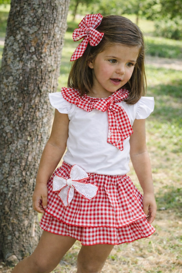 Conjunto rojo vichy