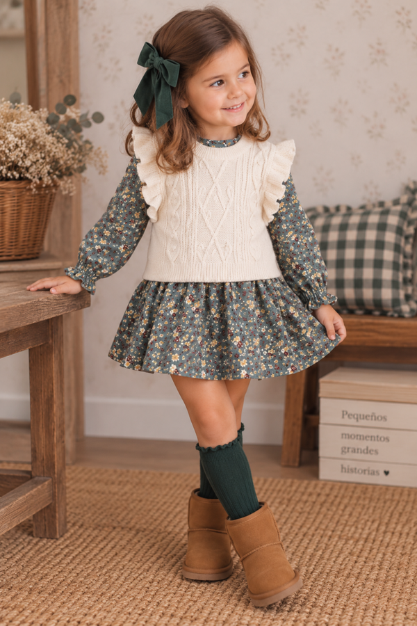 Vestido chaleco verde